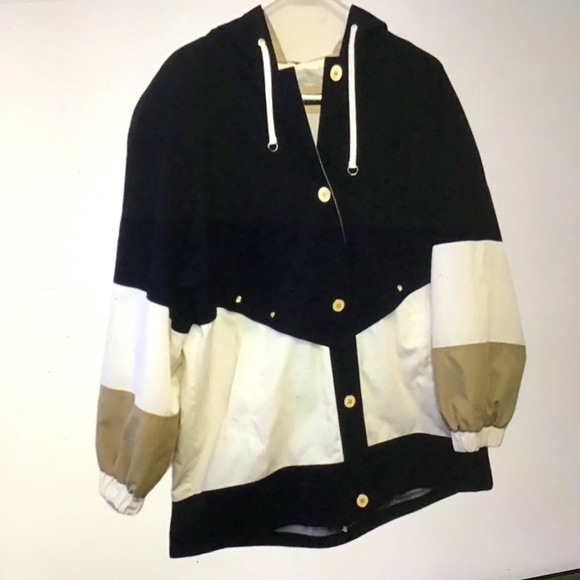 Fleet Street Color Block Jacket with Hood - Size XL - Picture 1 of 8